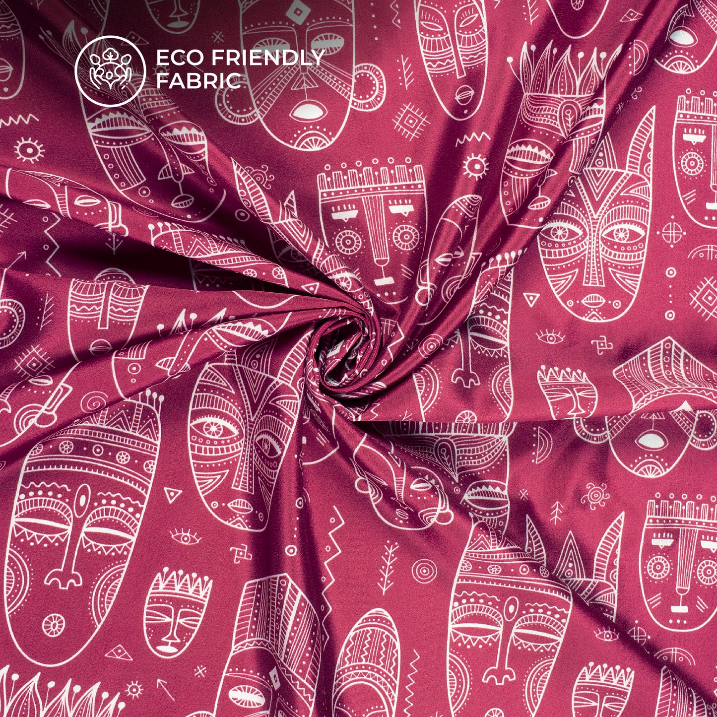 Exclusive Edition: Soft Quirky Digital Print Crepe Silk Fabric