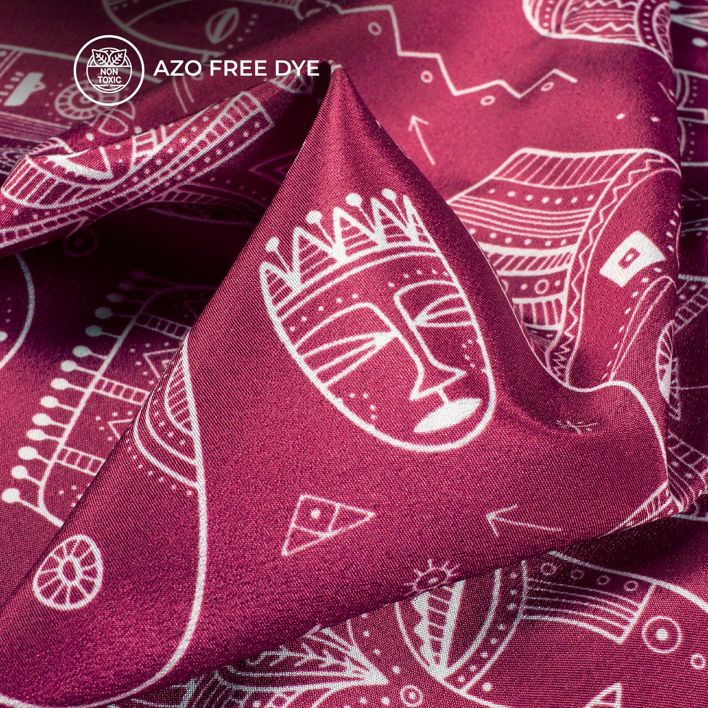 Exclusive Edition: Soft Quirky Digital Print Crepe Silk Fabric