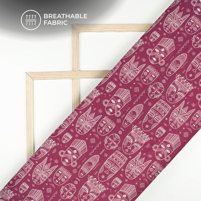 Exclusive Edition: Soft Quirky Digital Print Crepe Silk Fabric