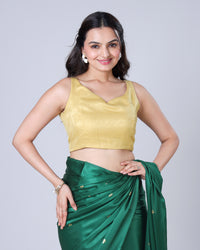 Classic Plain Sweet Heart Neck Blouse