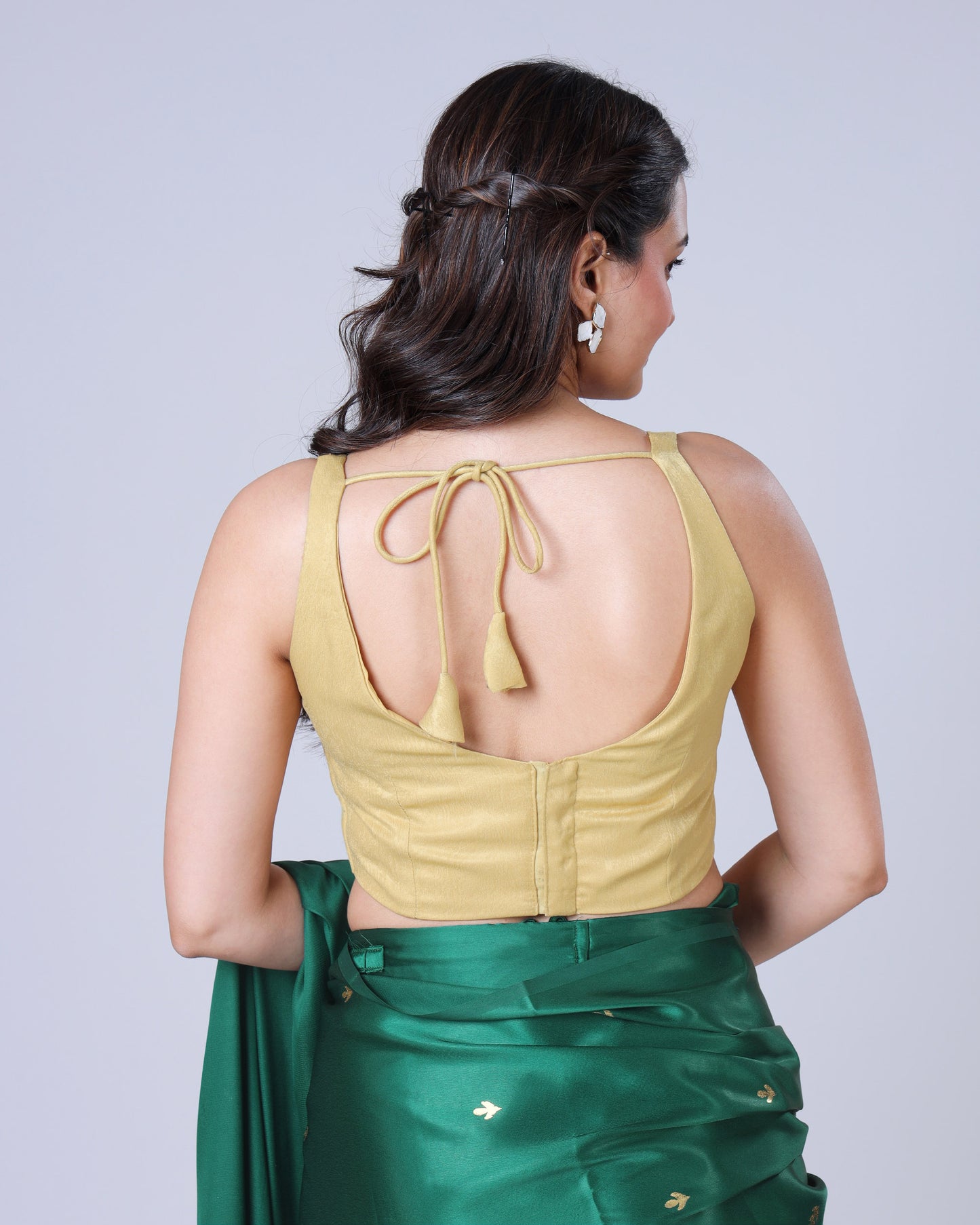 Classic Plain Sweet Heart Neck Blouse
