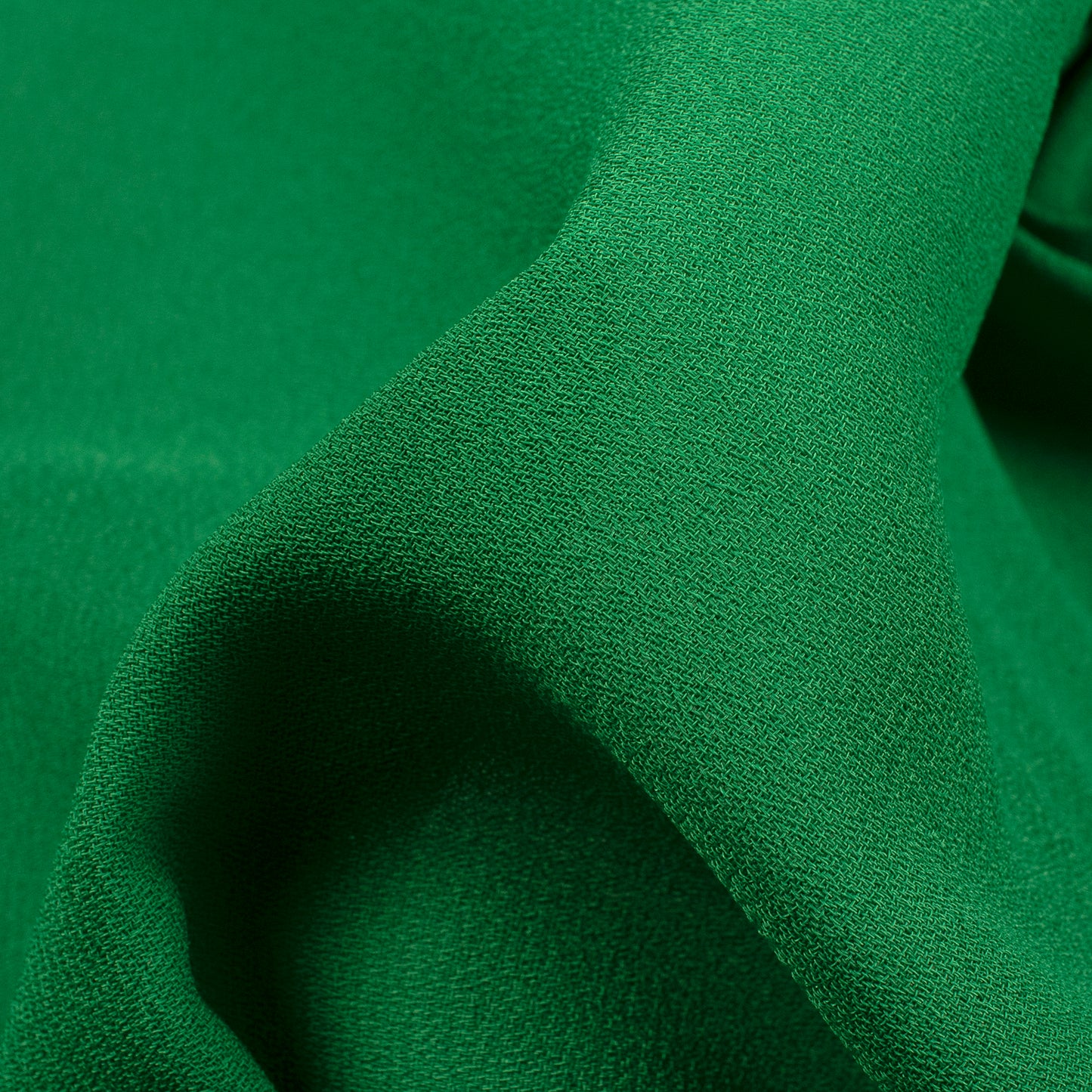 Grass Green Plain Moss Georgette Fabric (Width 54 Inches)