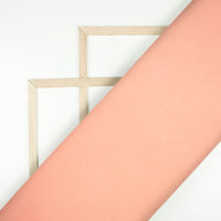 Sleek And Stretchy: Peachy Pink Plain Lycra Fabric (Width 58 Inches)