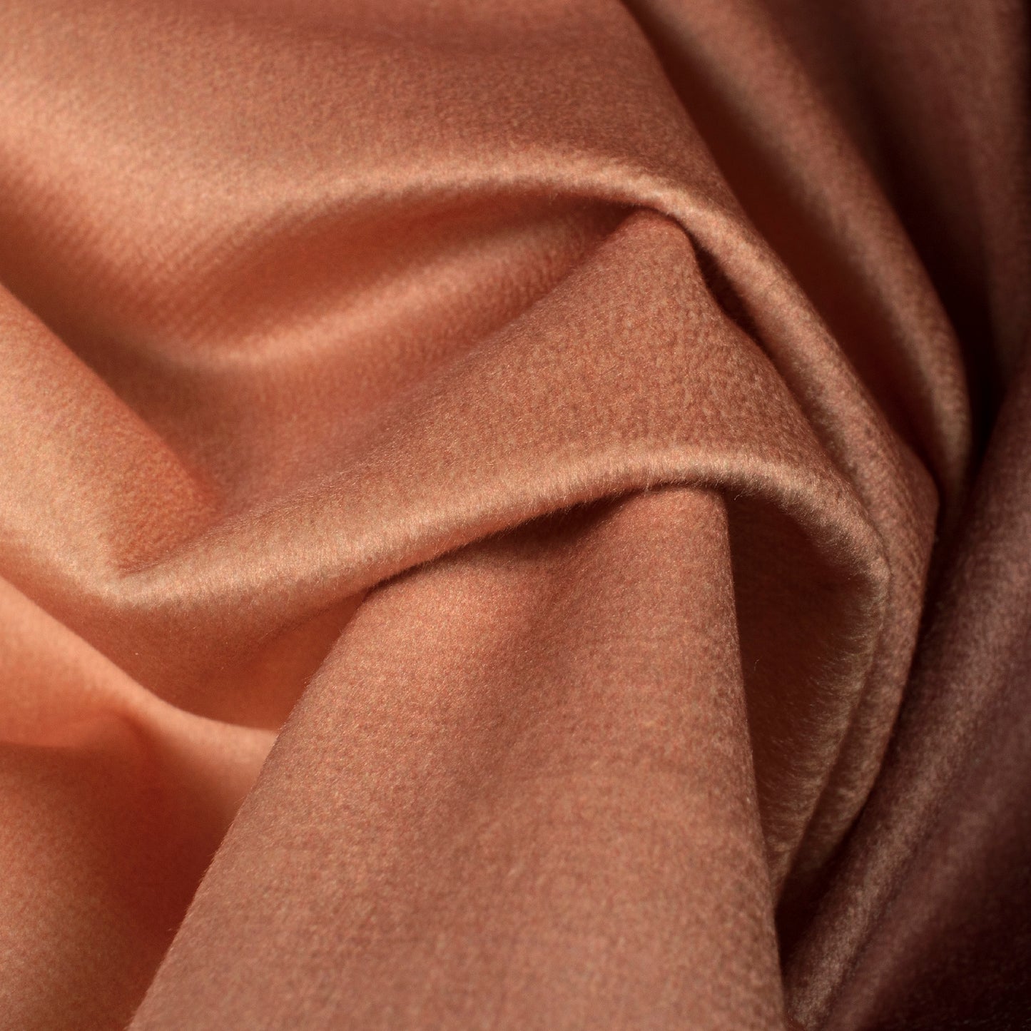 Cream And Brown Ombre Digital Print Velvet Fabric (Width 54 Inches)