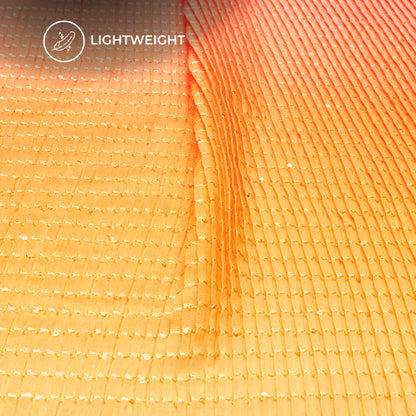 Trendy Ombre Pleated Sequins Georgette Fabric