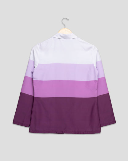 Contemporary Color Block Jacket for Women