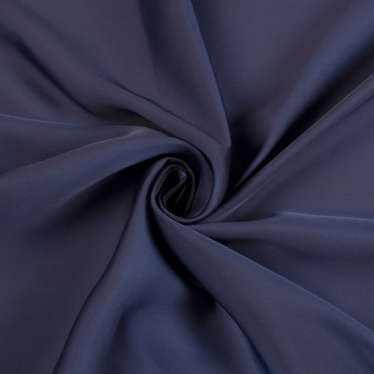 Navy Blue Plain Imported Satin Fabric