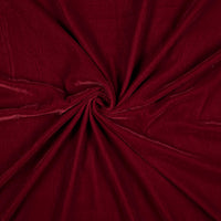 Maroon Plain Export Quality Micro Velvet Fabric