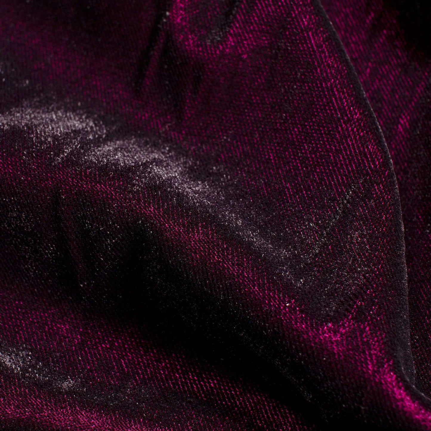 Wine Purple Plain Export Quality Dual Tone Micro Velvet Fabric