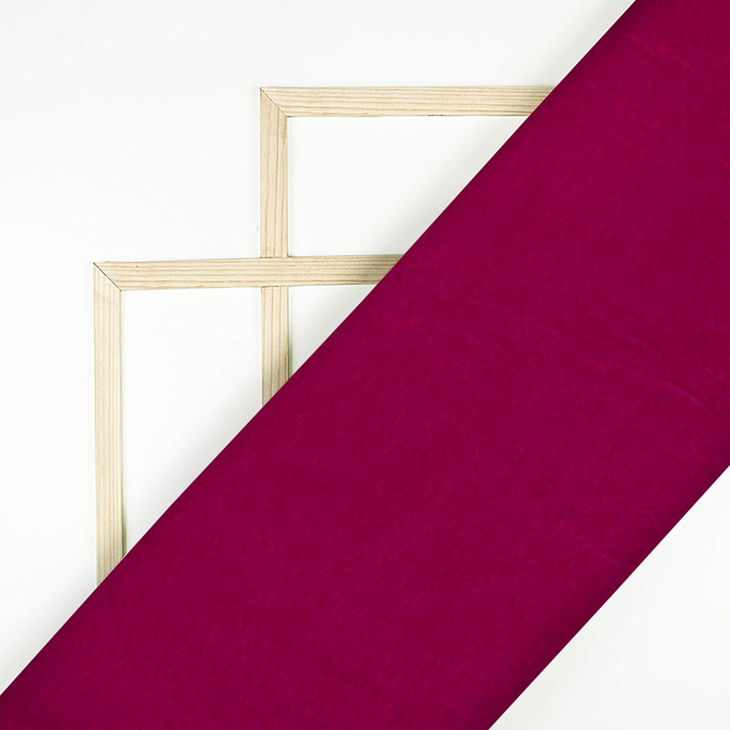 Dark Magenta Pink Plain Export Quality Micro Velvet Fabric