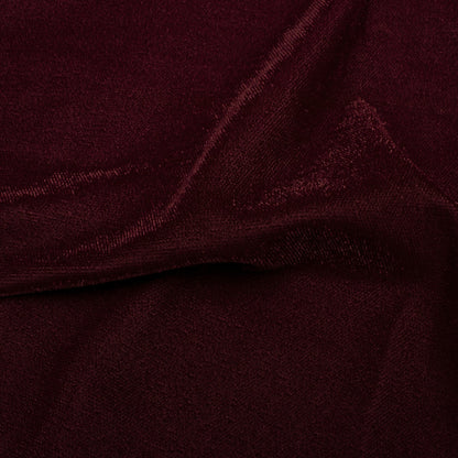 Maroon Plain Export Quality Dual Tone Micro Velvet Fabric