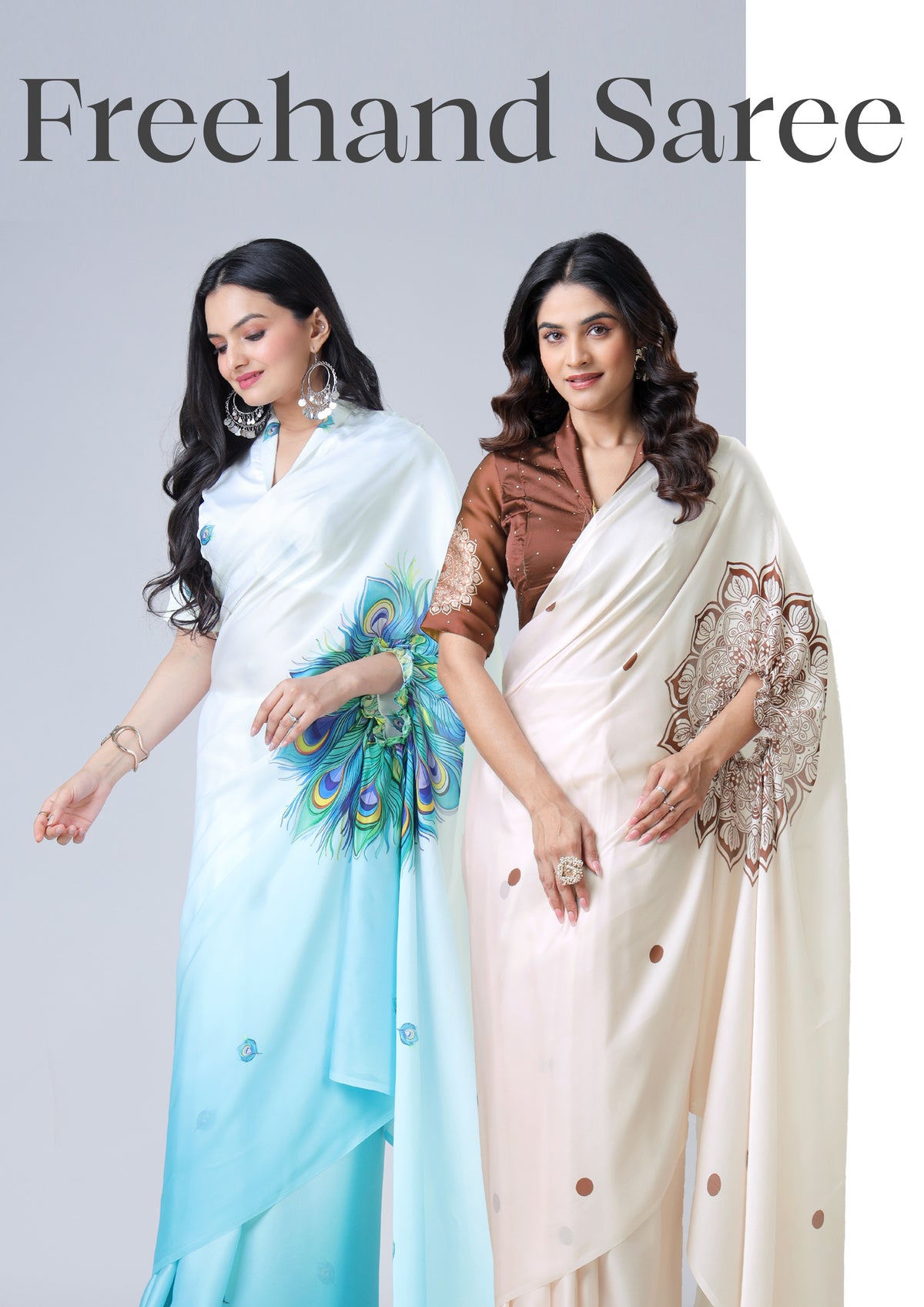 Viral Freehand Saree Catalogue Set Of 5 Saree