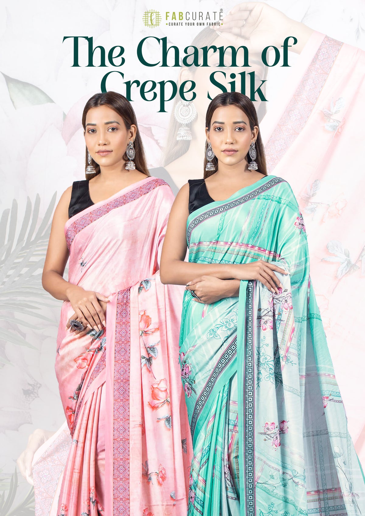 Silky Crepe Elegance Saree Catalogue For Wholesale
