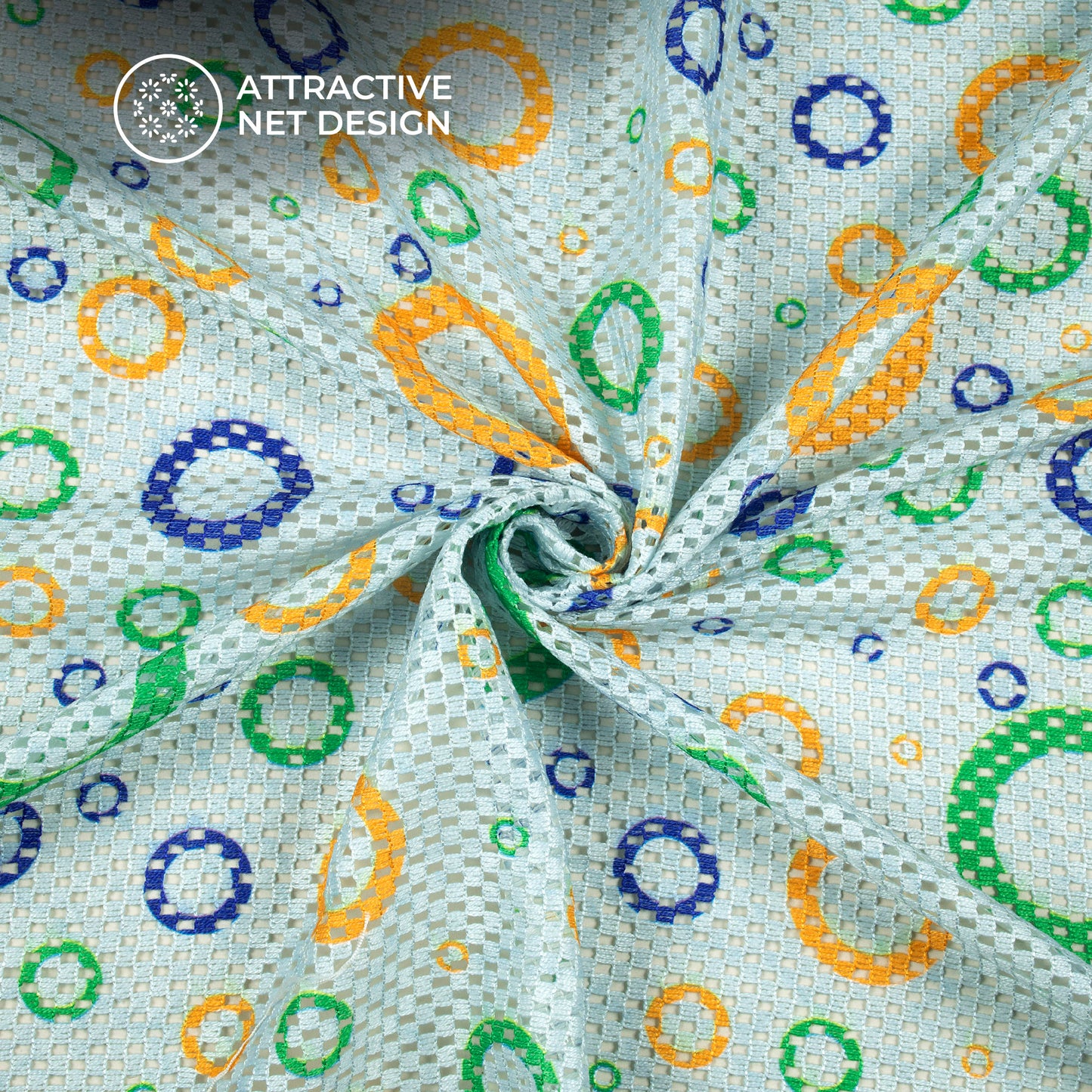 The Patriot Digital Print Crochet Net