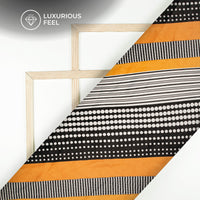 Attractive Polka Stripes Digital Print Lush Satin Fabric