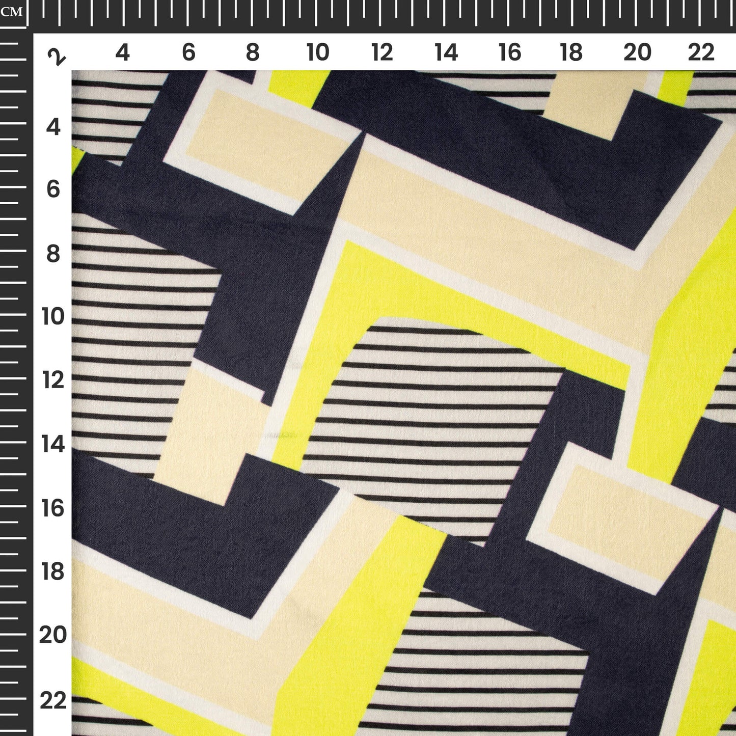 Swanky Geometric Digital Print Lush Satin Fabric