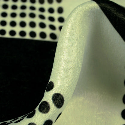 Trendy Colorblock Digital Print Lush Satin Fabric