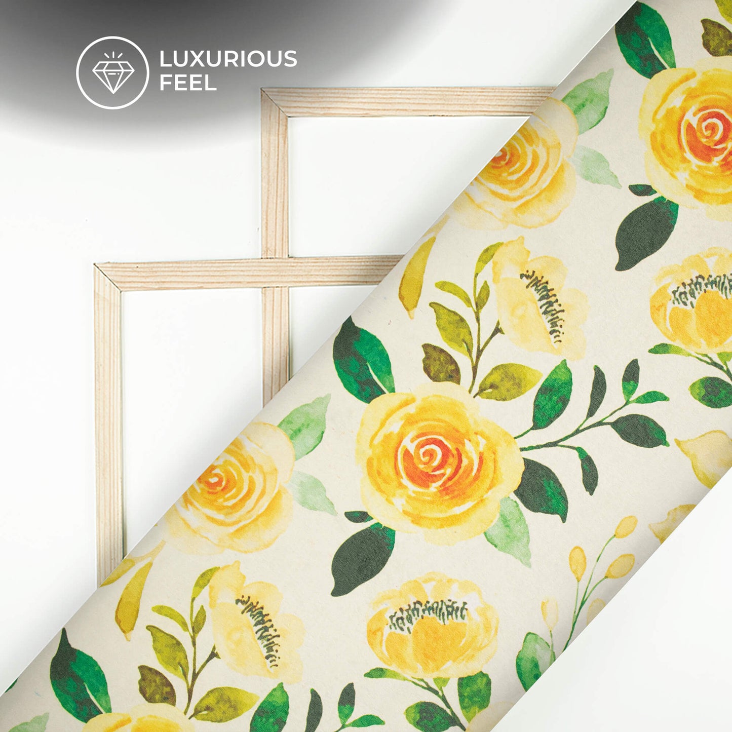 Floral Digital Print Lush Satin Fabric