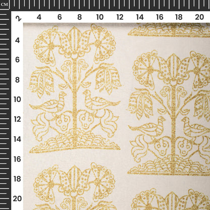 Trendy Ethnic Digital Print Lush Satin Fabric