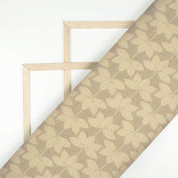 Brown And Beige Kashish Digital Print Cotton Cambric Fabric