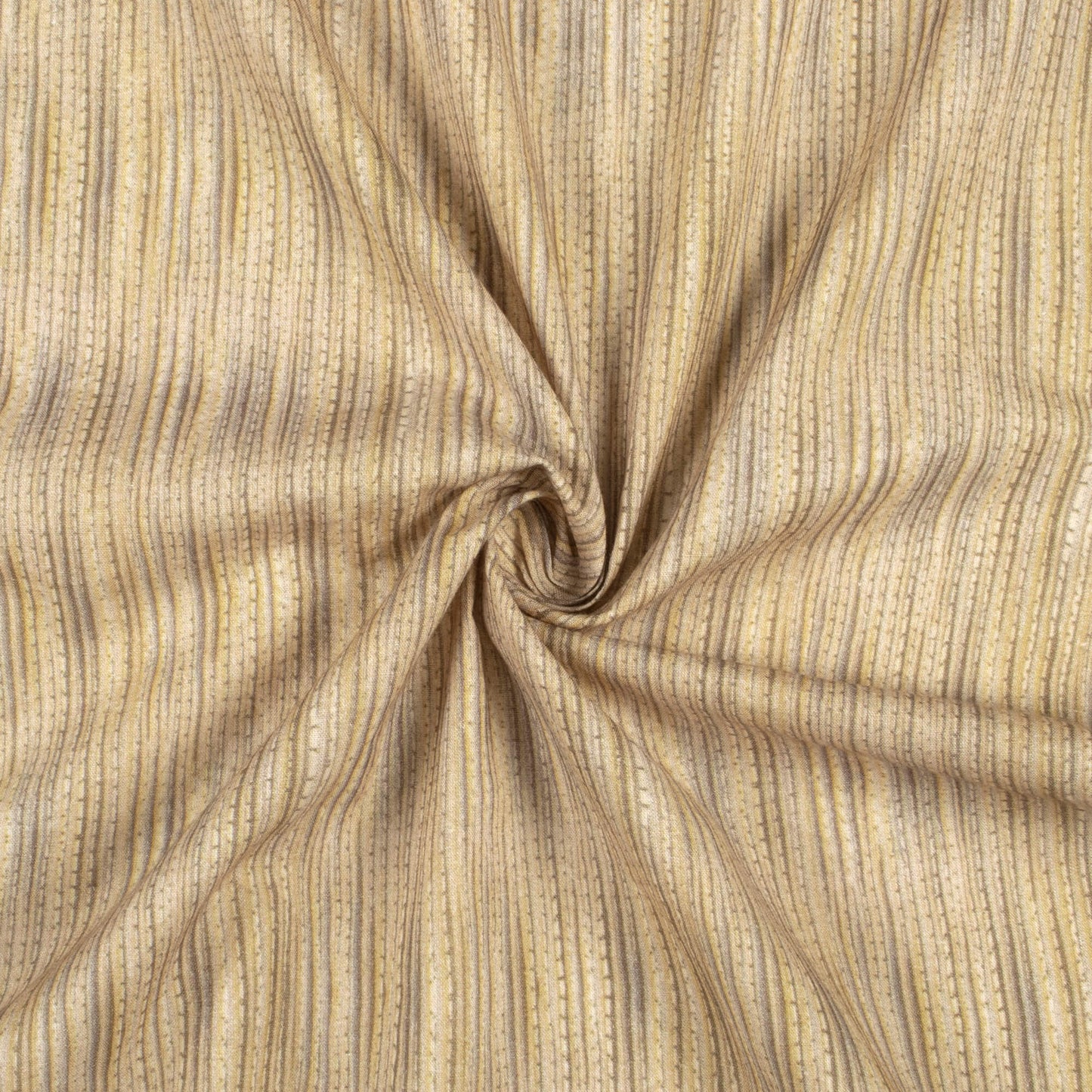 Sand Beige And Yellow Texture Digital Print Cotton Cambric Fabric