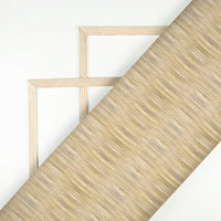 Sand Beige And Yellow Texture Digital Print Cotton Cambric Fabric