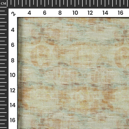 Sage Green And Brown Marble Digital Print Cotton Cambric Fabric