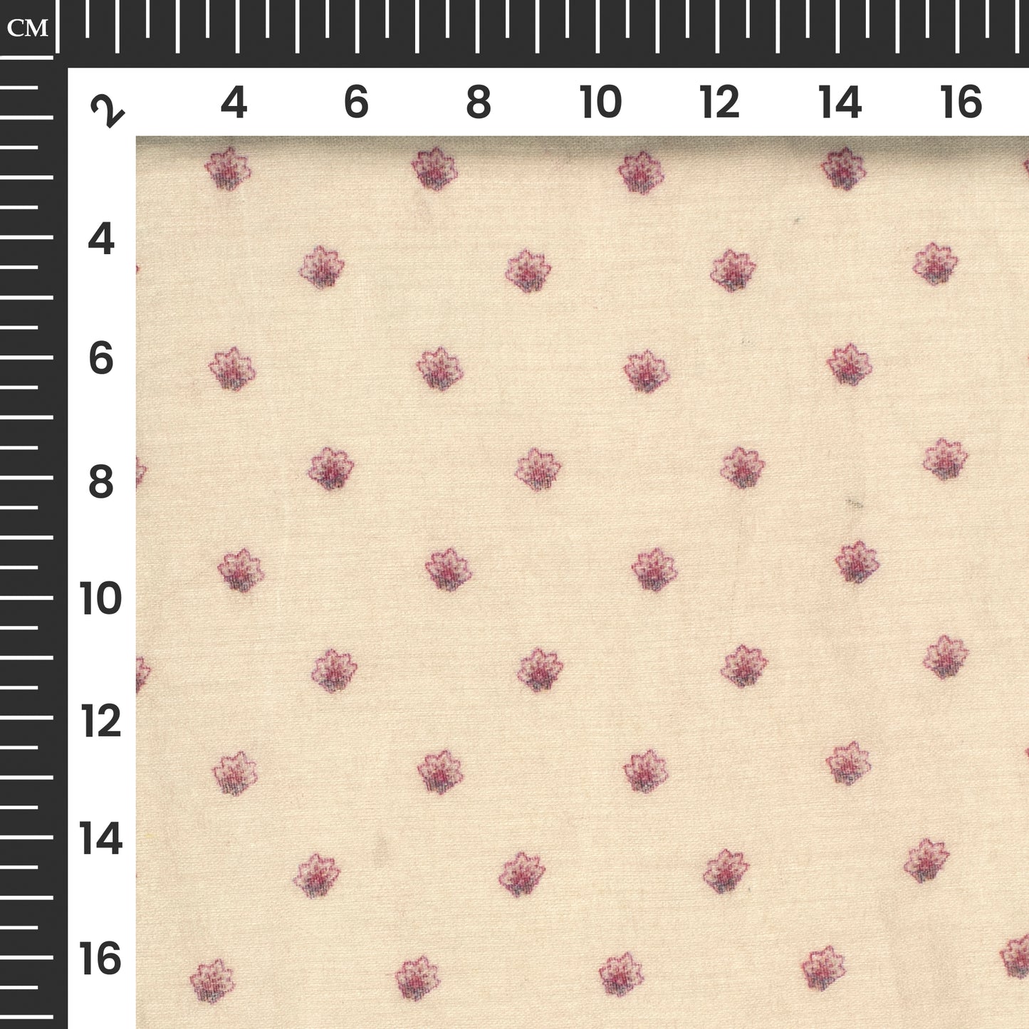 Exclusive Pastel Pink Booti Digital Print Pure Cotton Mulmul Fabric