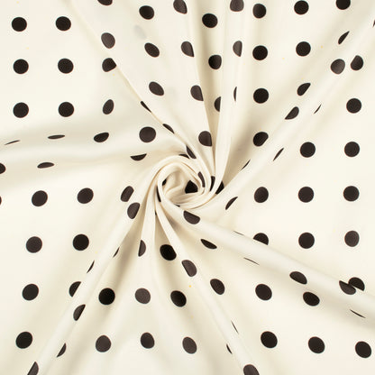 Trendy Polka Dots Digital Print Imported Satin Fabric