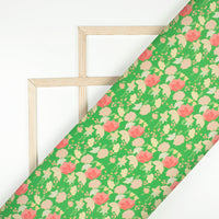 Lovely Floral Digital Print Imported Satin Fabric