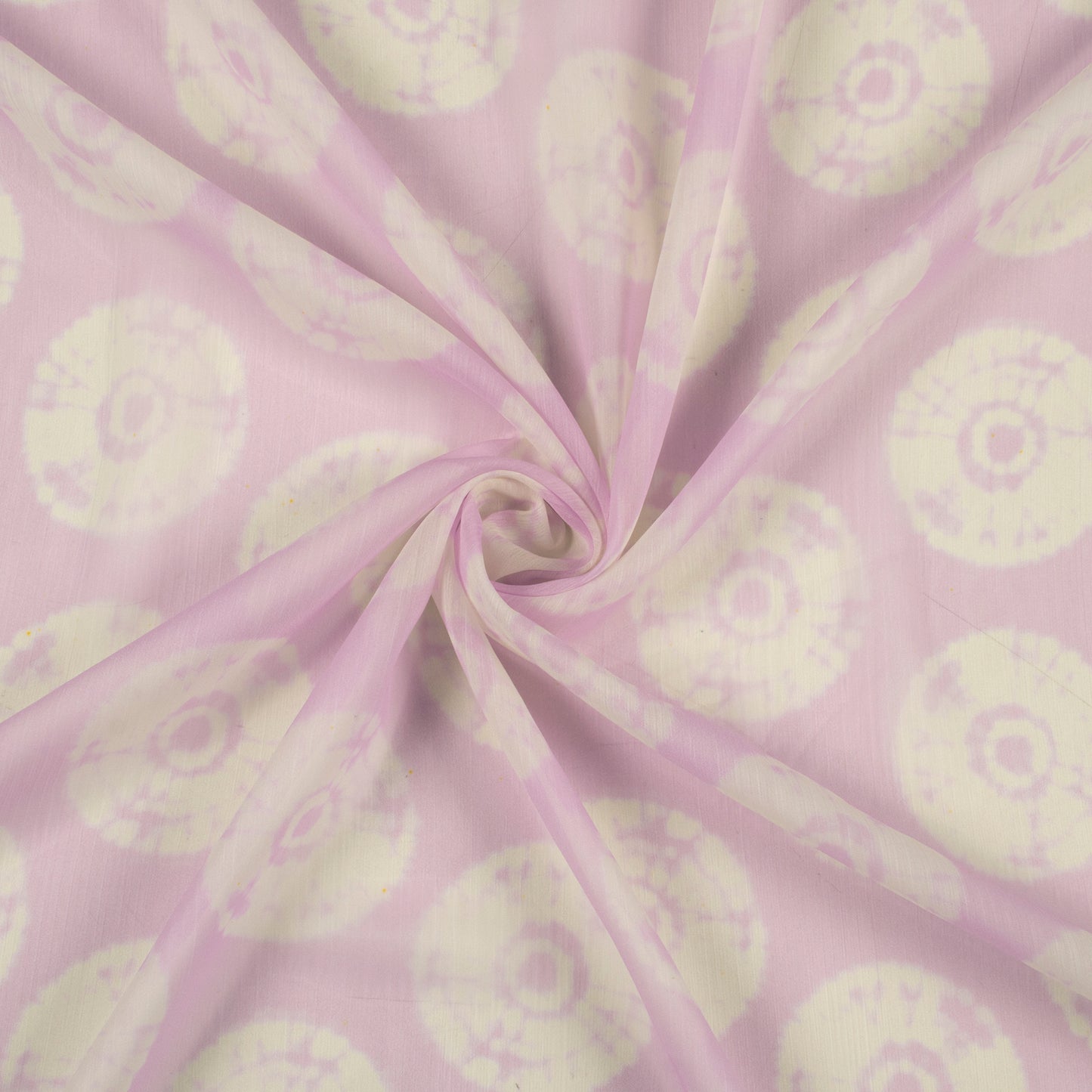 Lavender Geometric Butta Digital Print Chiffon Fabric