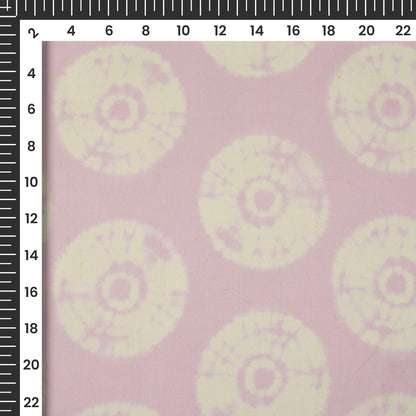 Lavender Geometric Butta Digital Print Chiffon Fabric