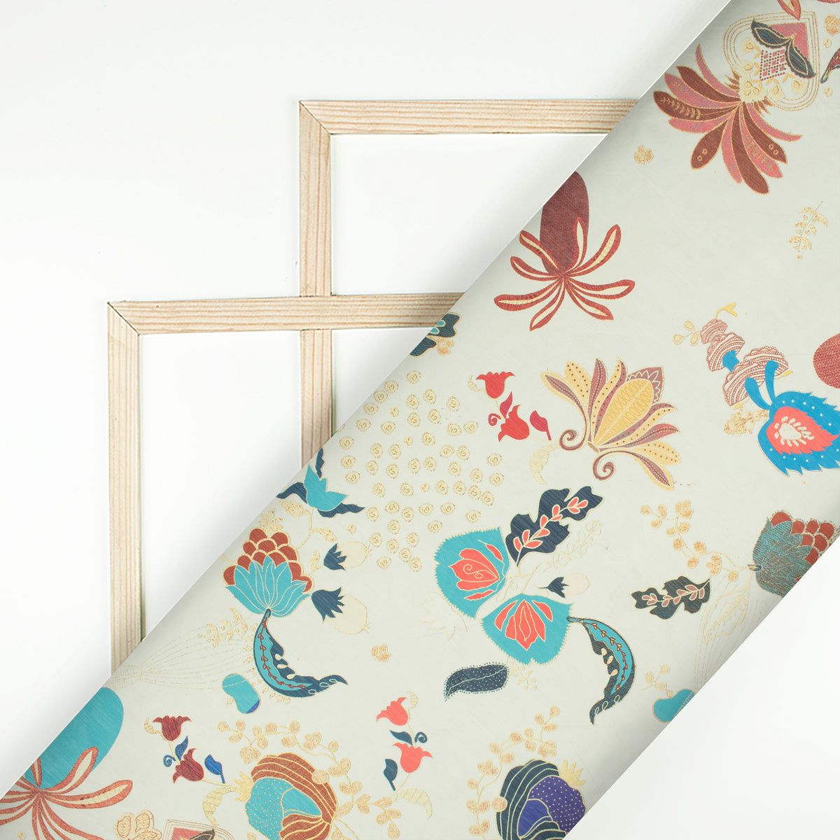 Vintage Vegetable Digital Print Chiffon Fabric