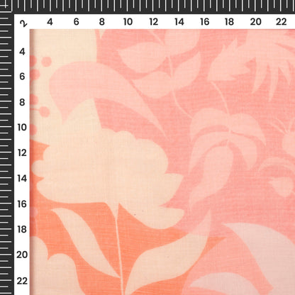 Charming Floral Digital Print Bemberg Chiffon Fabric