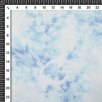 Impressive Tie Dye Digital Print Bemberg Chiffon Fabric