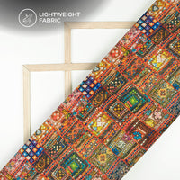 Exclusive Multi-Color Gamthee Digital Print Kota Doria Fabric