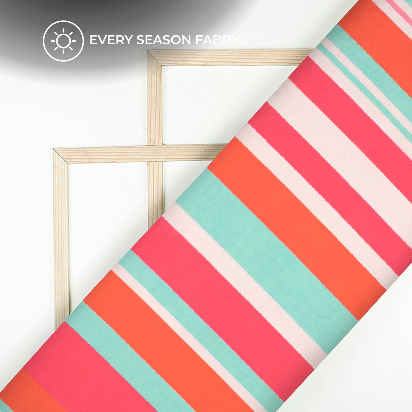 Classy Stripes Digital Print BSY Crepe Fabric