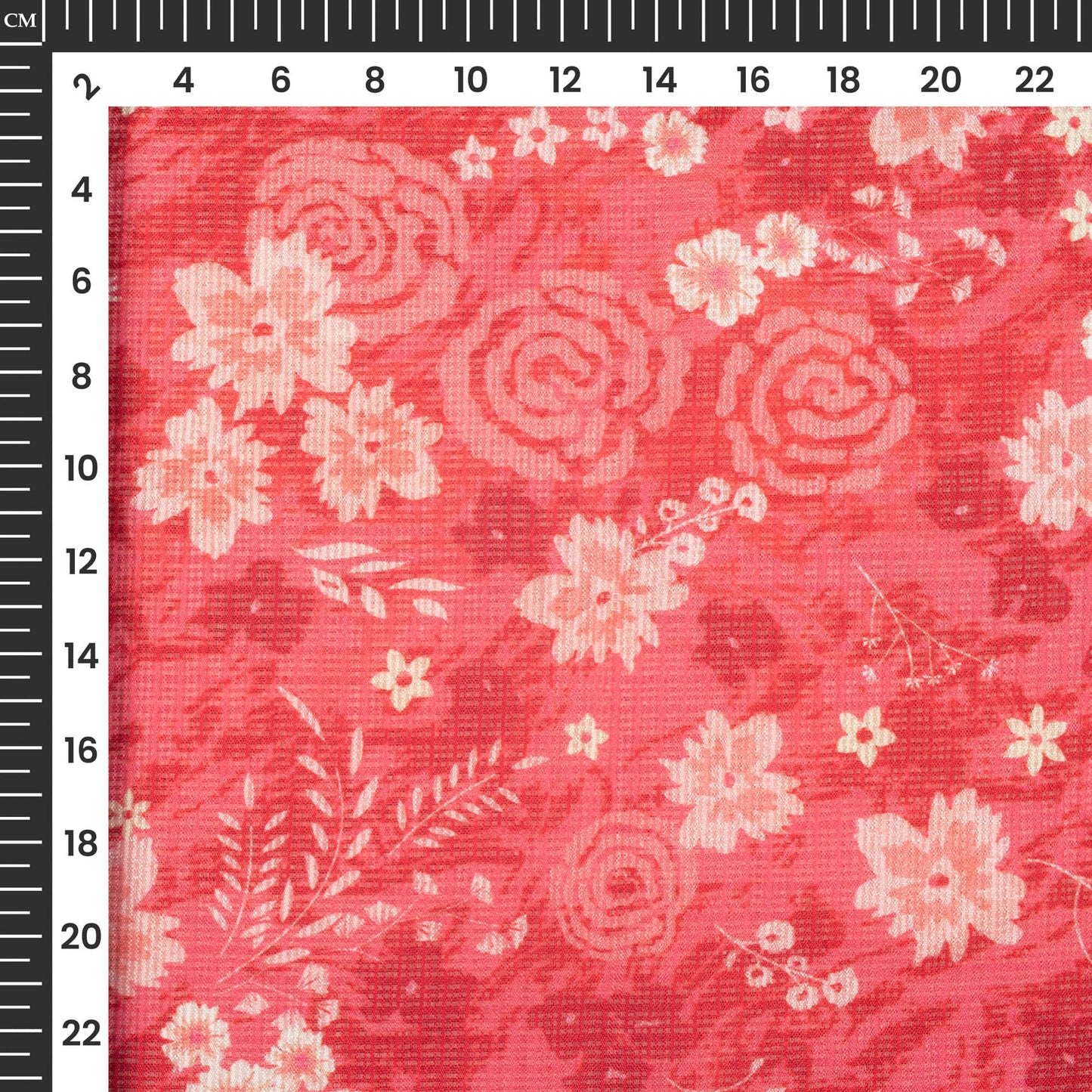 Attractive Floral Digital Print Kota Doria Fabric