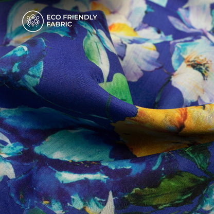 Exclusive Floral Digital Print Poly Cambric Fabric