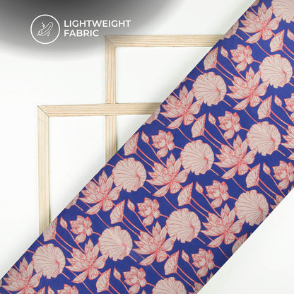 Exclusive Floral Digital Print Organza Satin Fabric