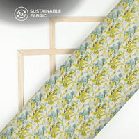 Leafage Digital Print Poly Glazed Cotton Fabric