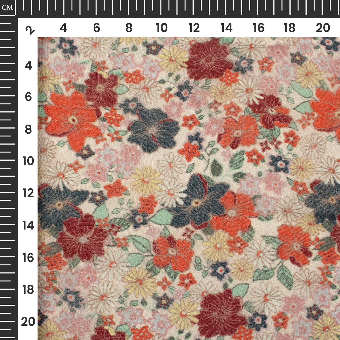 Botenical Floral Digital Print Pure Georgette Fabric