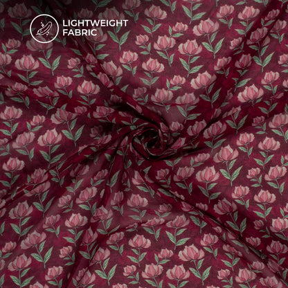 Stunning Floral Digital Print Pure Georgette Fabric