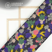 Stylish Multi-Color Floral Digital Print Pure Organza Fabric
