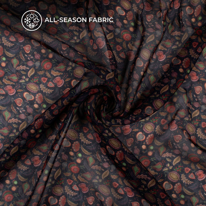 Beautiful Floral Digital Print Pure Organza Fabric