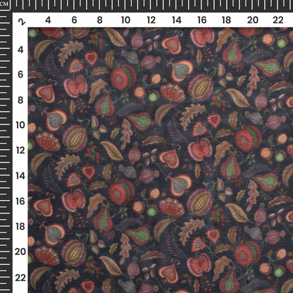 Beautiful Floral Digital Print Pure Organza Fabric