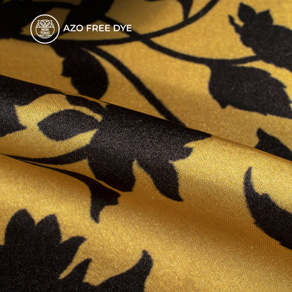 Trendy Floral Digital Print Japan Satin Fabric