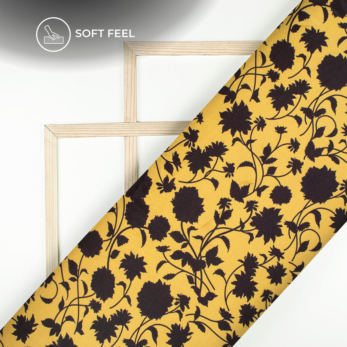 Trendy Floral Digital Print Japan Satin Fabric