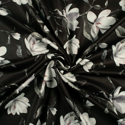 Fantastic Floral Digital Print Butter Crepe Fabric