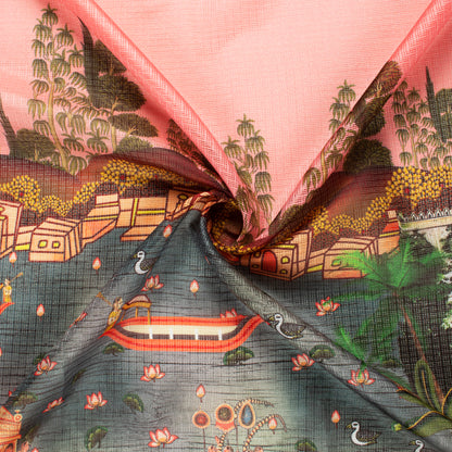 Trendy Madhuvanii Digital Print Kota Doria Fabric